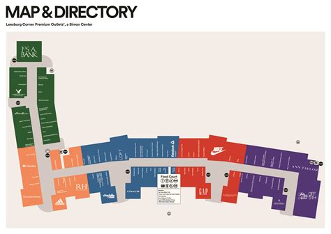 leesburg premium outlets map.